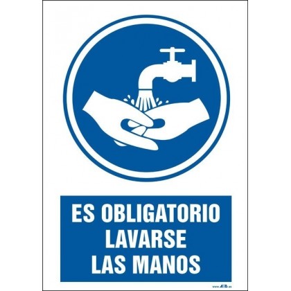 Es obligatorio lavarse las manos