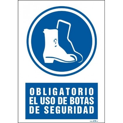 Obligatorio el uso de botas de seguridad