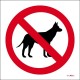Prohibido el paso a perros