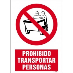 Prohibido transportar personas
