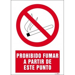 Prohibido fumar a partir de este punto