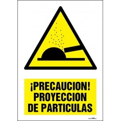 ¡Precaución! Proyección de particulas