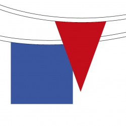 Cadena banderines tela colores
