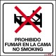 PROHIBIDO FUMAR EN LA CAMA
