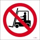 Prohibido a vehículos de manutención