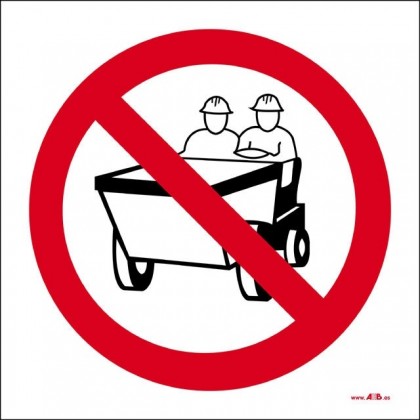 Prohibido transportar personas